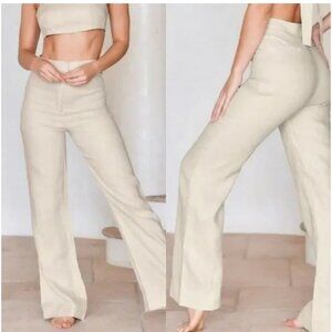 Elegant Cream Women's Pants